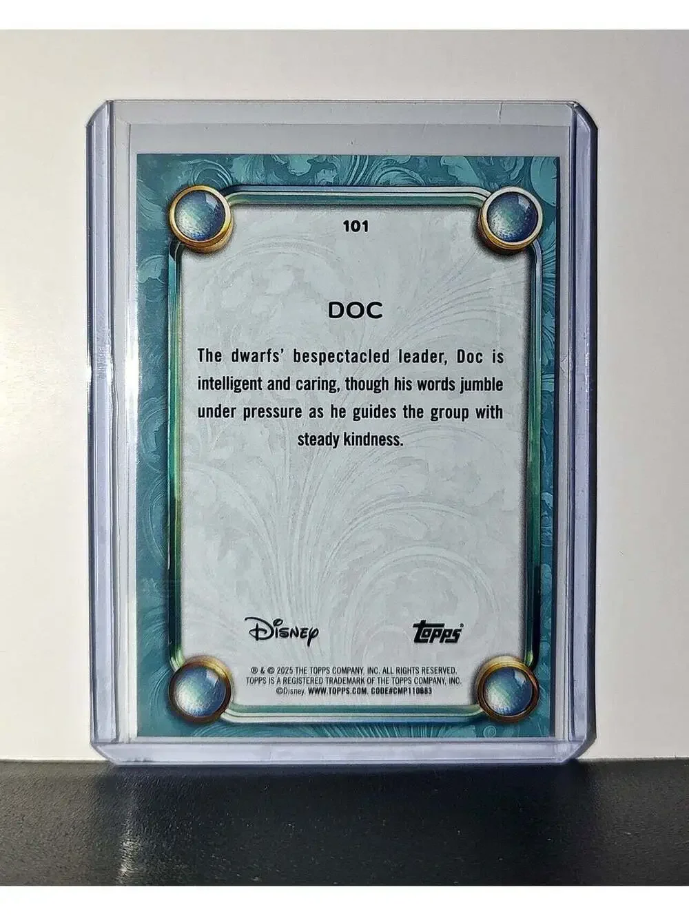 Doc 2025 Topps Disney Wonder #101 Diamond Card Snow White and the Seven Dwarfs